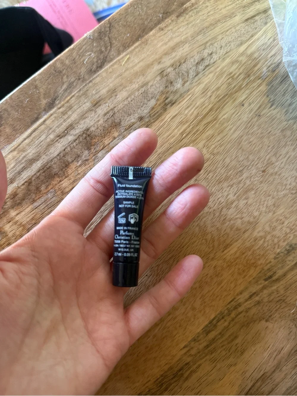 Dior Forever Skin Glow Foundation Tube 1CR color match hydrating makeup sample